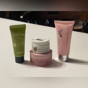 NEW 4 Piece Sample Size Skin Cleanser Bundle TonyMoly Rodial Versed